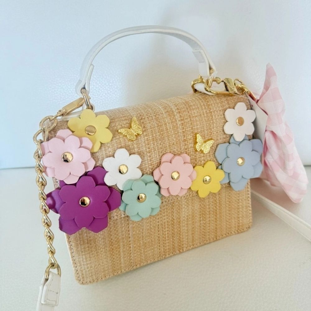 Betsey Johnson Floral Embellished Handbag